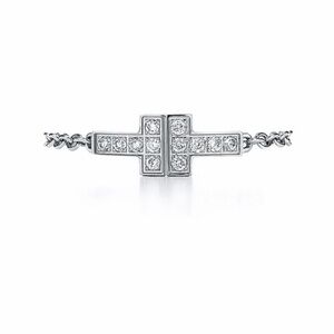 Tiffany & Co. T Wire 18k white gold ring with diamonds